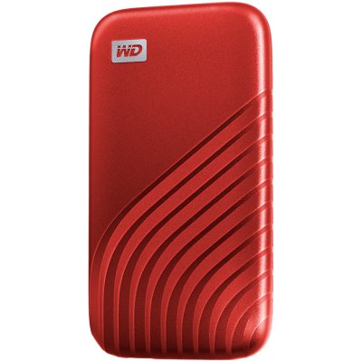 Външен диск SSD WD 500GB My Passport Portable USB 3.2 Gen 2 Red