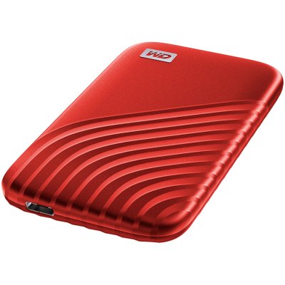 Външен диск SSD WD 500GB My Passport Portable USB 3.2 Gen 2 Red
