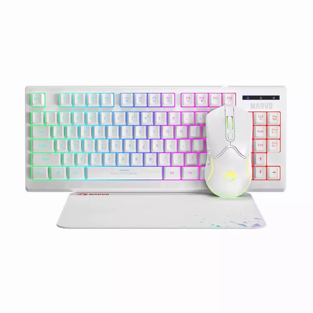 Геймърски комплект Marvo CM310 3-in-1 White - MARVO-CM310-WH