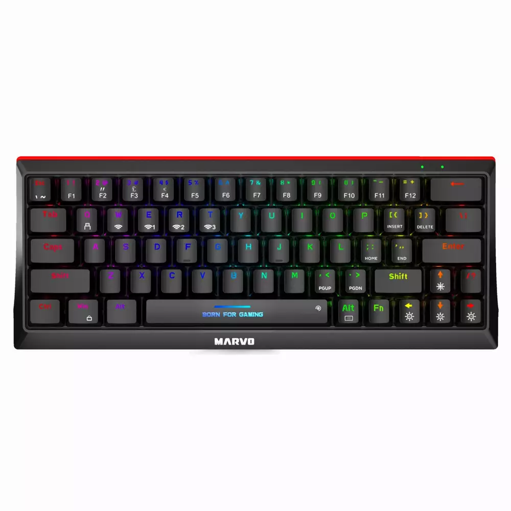 Безжична механична клавиатура Marvo KG962W - Bluetooth 5.0, 63 keys