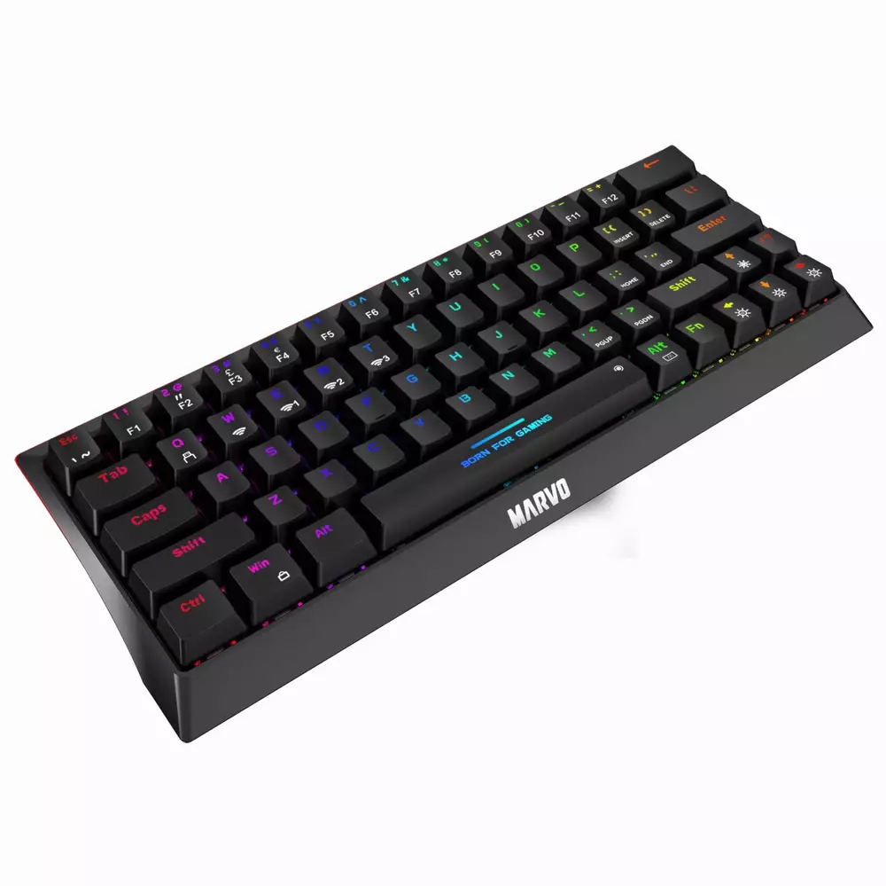 Безжична механична клавиатура Marvo KG962W - Bluetooth 5.0, 63 keys