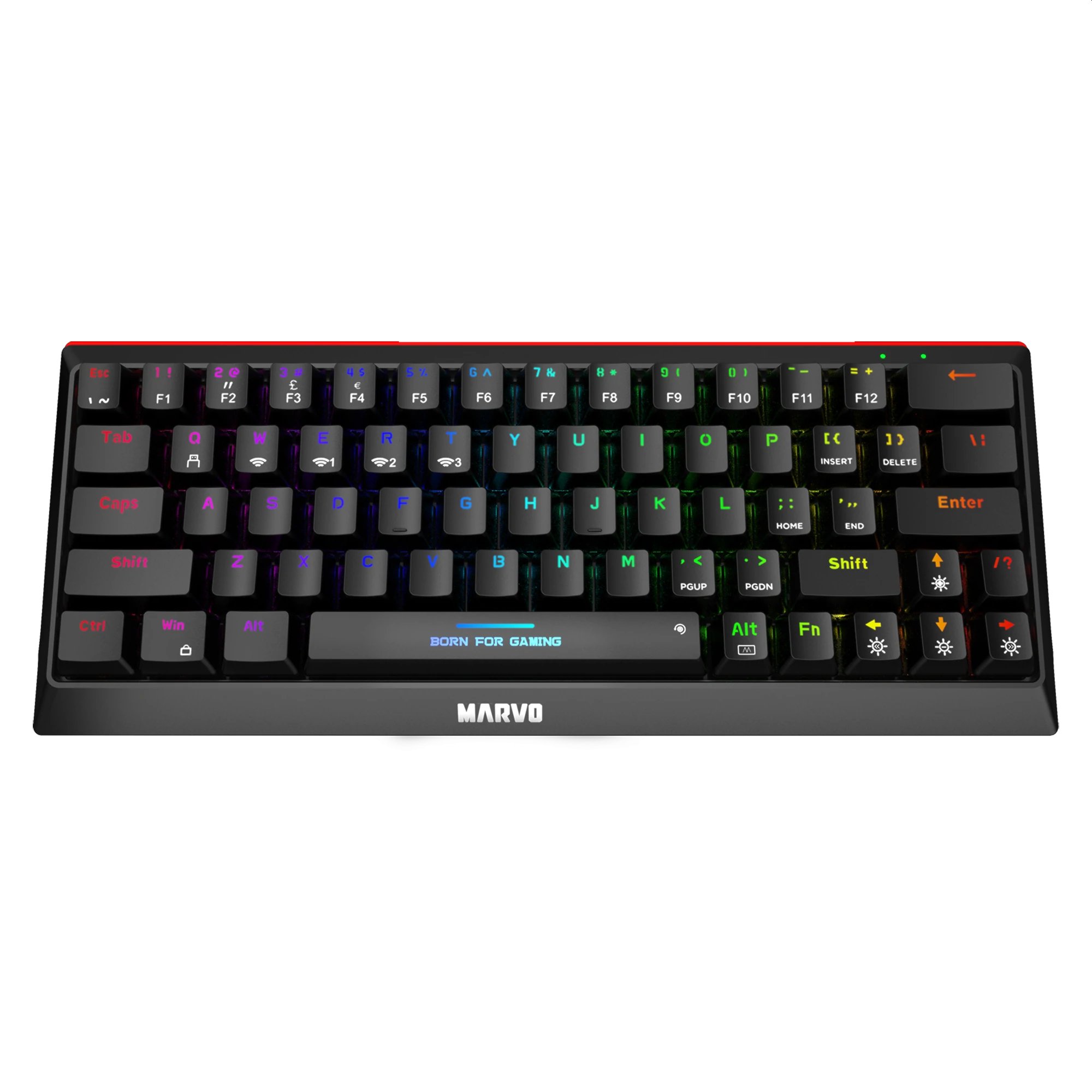Безжична механична клавиатура Marvo KG962W - Bluetooth 5.0, 63 keys
