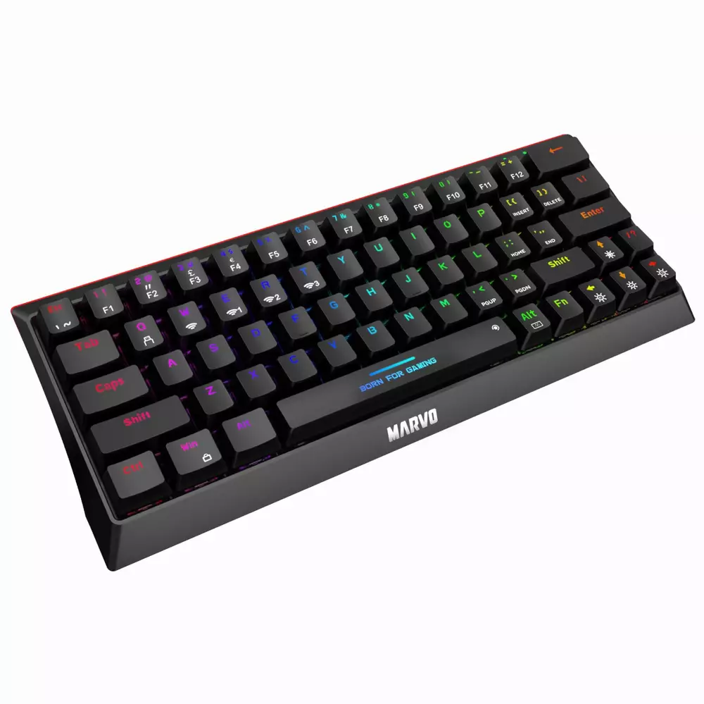 Безжична механична клавиатура Marvo KG962W - Bluetooth 5.0, 63 keys