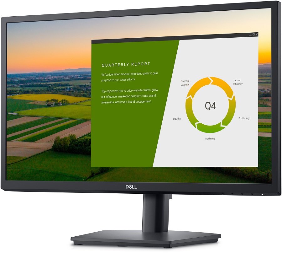 Dell E2422HS-14 Monitor, 23.8", IPS, FHD 1920x1080, 75Hz, 5ms, HDMI, VGA