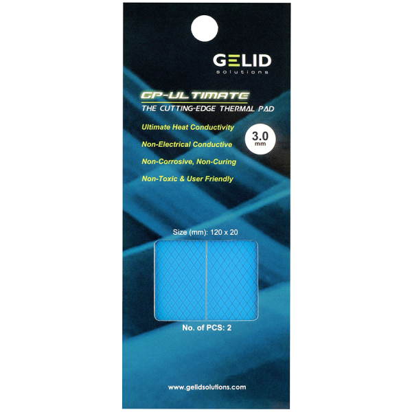 Термо пад Gelid GP-ULTIMATE 120 x 20 x 3 mm Thermal Pad 2 pcs Value Pack - TP-VP04-R-E