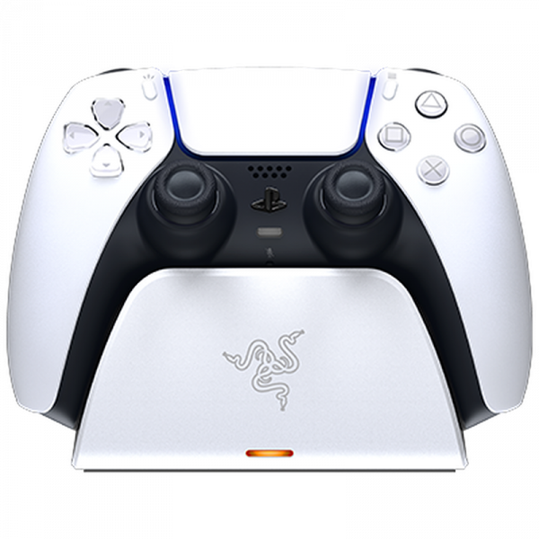 Стойка за зареждане Razer Quick Charging Stand for PS5 White - RC21-01900100-R3M1