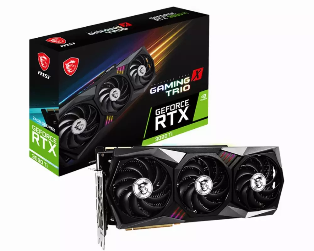 Видео карта MSI GeForce RTX 3090 Ti GAMING X TRIO 24G