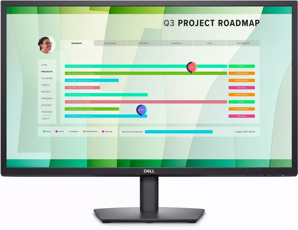 Монитор Dell E2723HN-14, 27", IPS, FHD 1920x1080, 60Hz, 5ms, HDMI, VGA