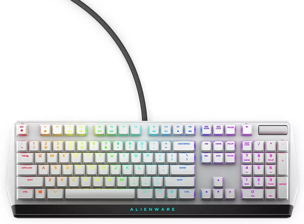 Tastiera da gioco Alienware 510K Low-profile RGB Mechanical Gaming Keyboard Lunar Light - AW510K