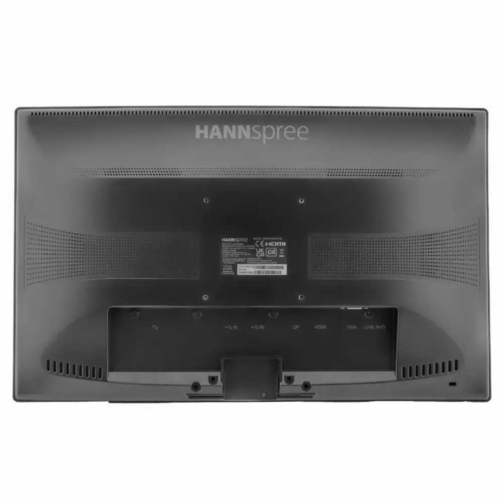 Тъч монитор HANNSPREE HT221PPB, TFT, 21.5 inch, Wide, Full HD, D-Sub, USB-C, HDMI, DP, 10 Point Touch, Черен