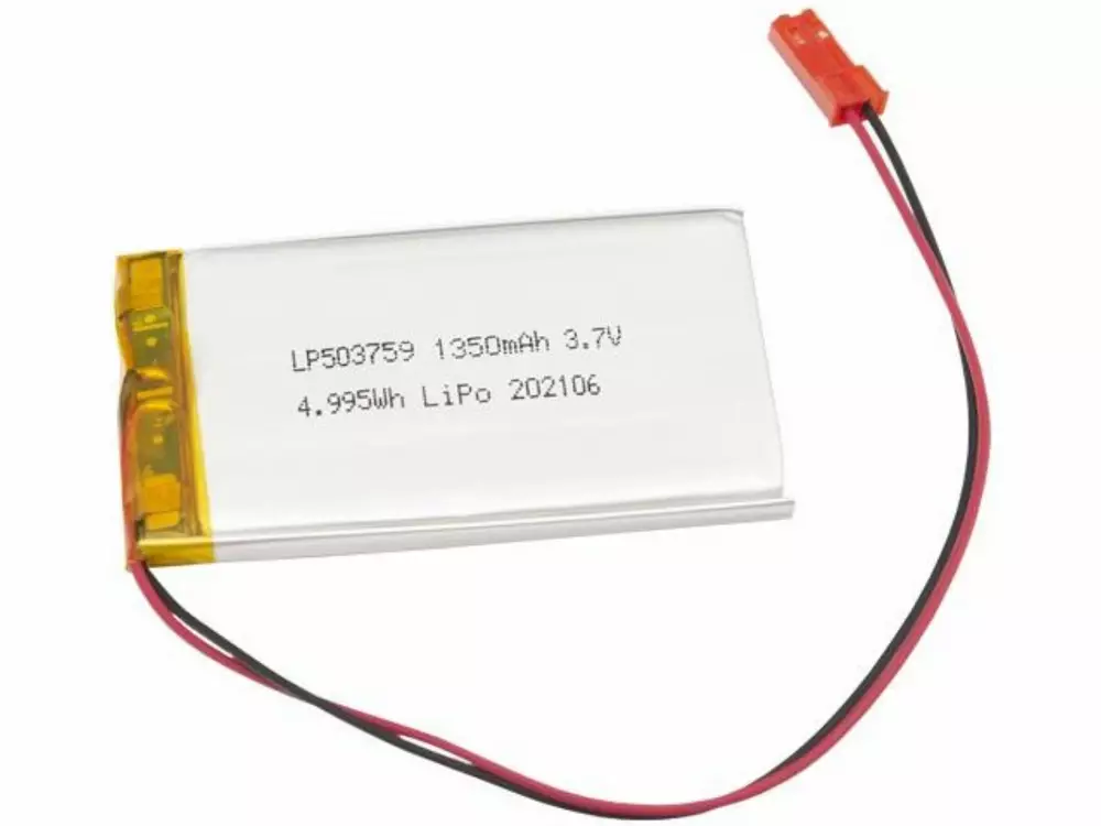 Акумулаторна батерия AKYGA, Li-Po, 3.7 V, 1350mAh, PCM