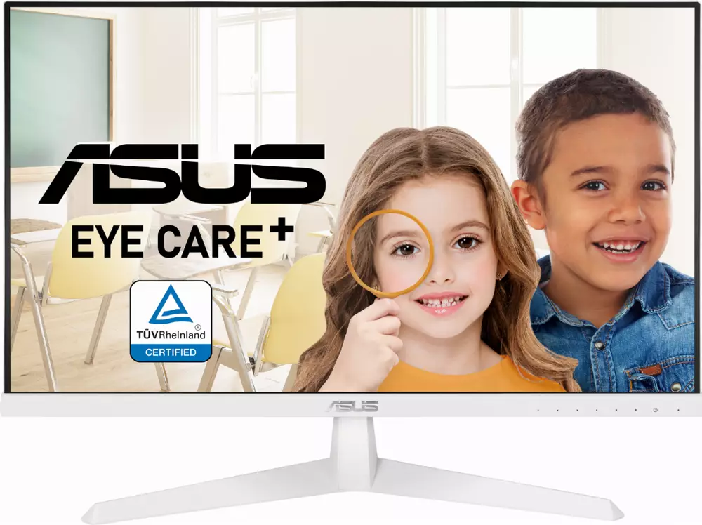 Монитор ASUS VY249HE-W, 23.8", IPS, FHD 1920x1080, Eye Care Plus, 75Hz, 1ms, AMD FreeSync