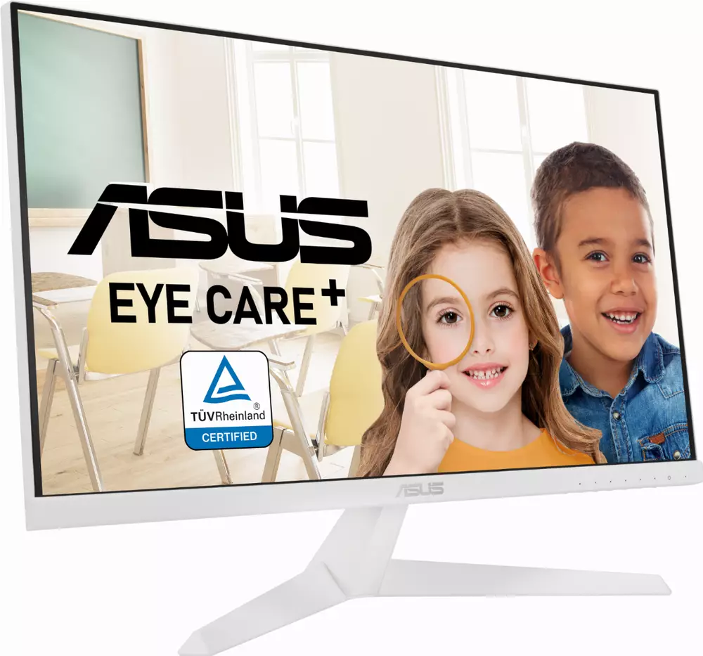 Монитор ASUS VY249HE-W, 23.8", IPS, FHD 1920x1080, Eye Care Plus, 75Hz, 1ms, AMD FreeSync