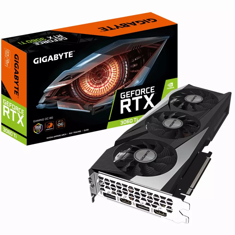Видео карта GIGABYTE GeForce RTX 3060 Ti GAMING OC 8GB