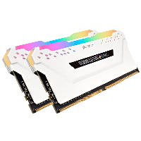 Памет Corsair Vengeance PRO RGB White 16GB (2x8GB) DDR4 3200MHz CL16 - CMW16GX4M2C3200C16W