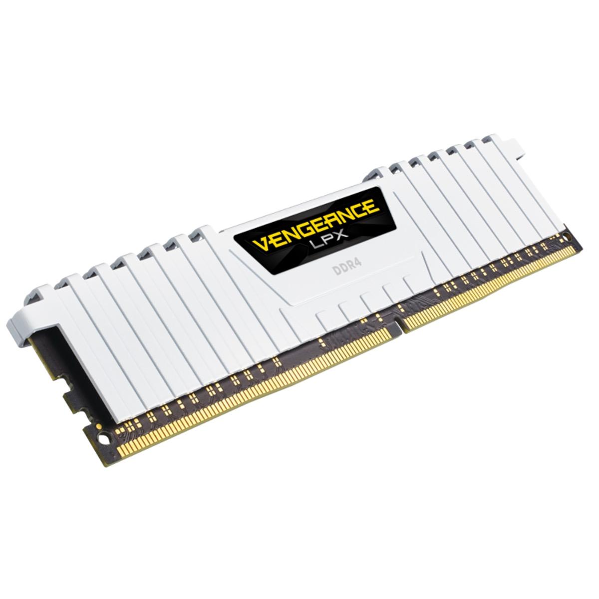 Памет Corsair Vengeance LPX White 16GB (2x8GB) DDR4 3200MHz CL16 - CMK16GX4M2B3200C16W