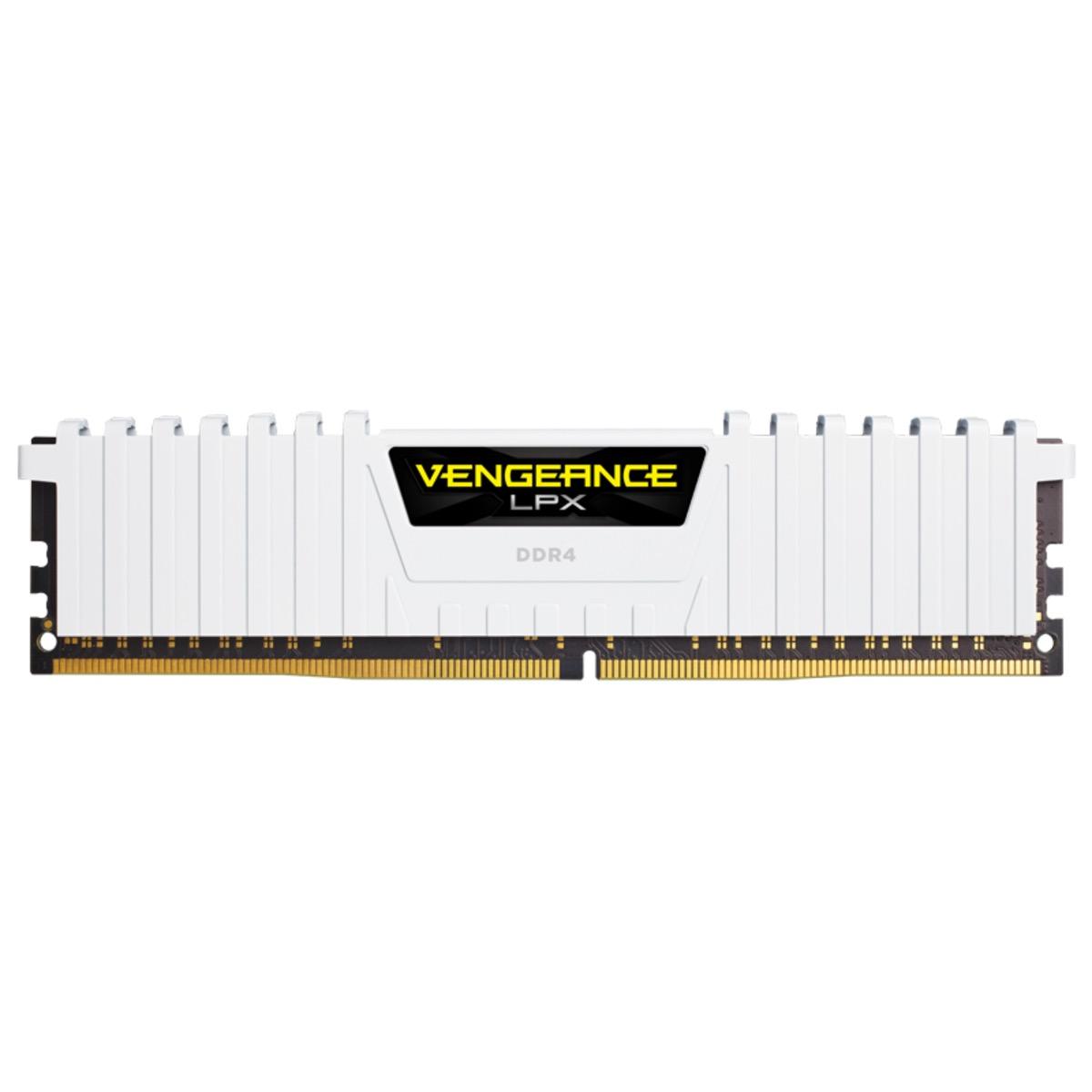 Памет Corsair Vengeance LPX White 16GB (2x8GB) DDR4 3200MHz CL16 - CMK16GX4M2B3200C16W