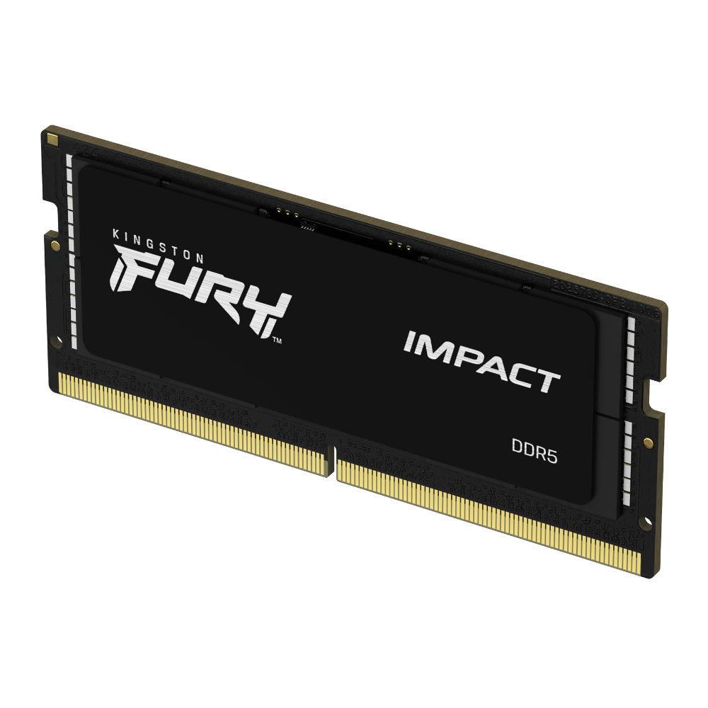Памет Kingston FURY IMPACT 16GB SODIMM DDR5 4800MHz CL40 - KF548S38IB-16