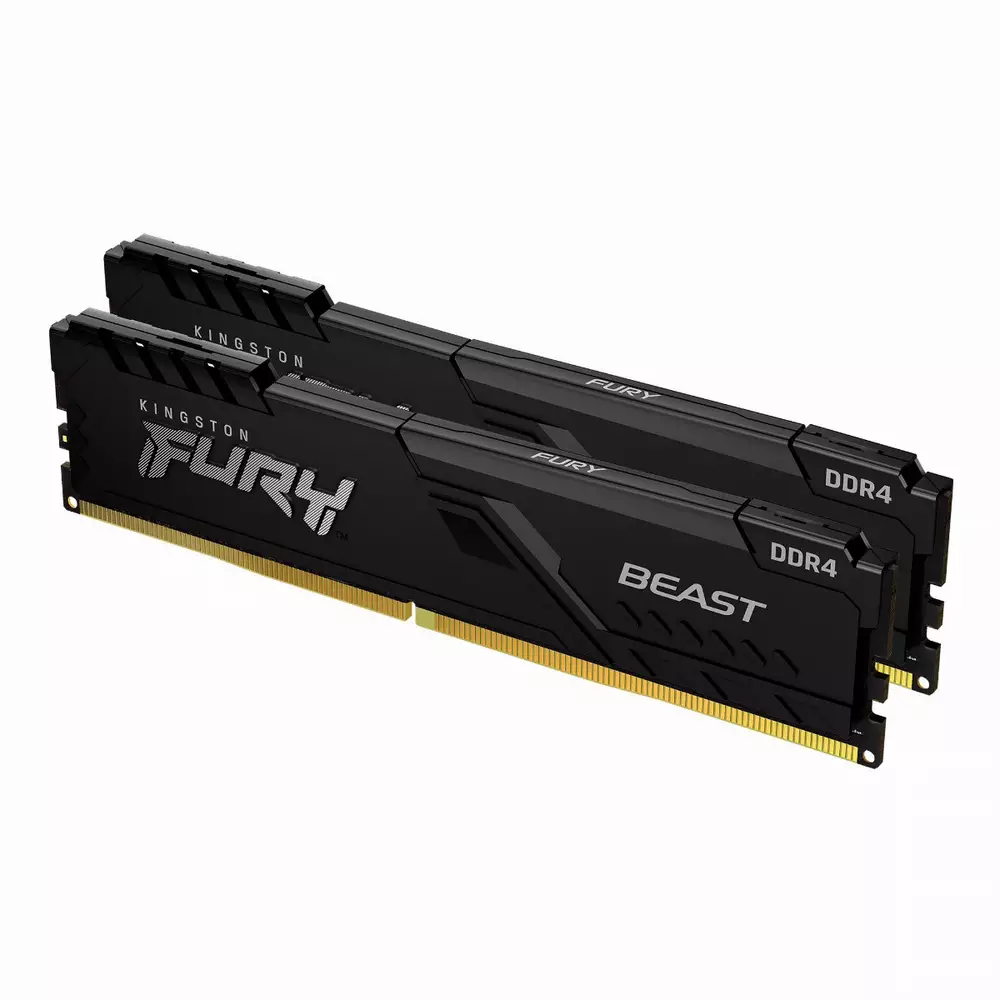 Памет Kingston FURY Beast Black 32GB (2x16GB) DDR4 3600MHz CL18 - KF436C18BBK2/32
