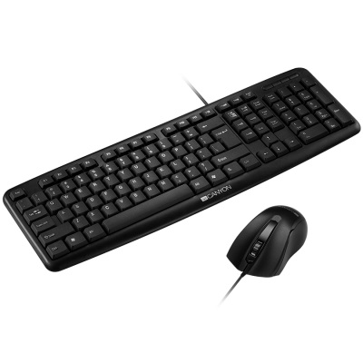 Clavier avec souris Canyon CNE-CSET1-BG USB Water Resistant BG layout