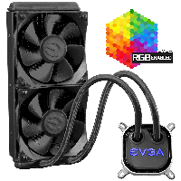 Водно охлаждане EVGA CLC 240mm All-In-One RGB LED CPU Liquid Cooler - 400-HY-CL24-V1