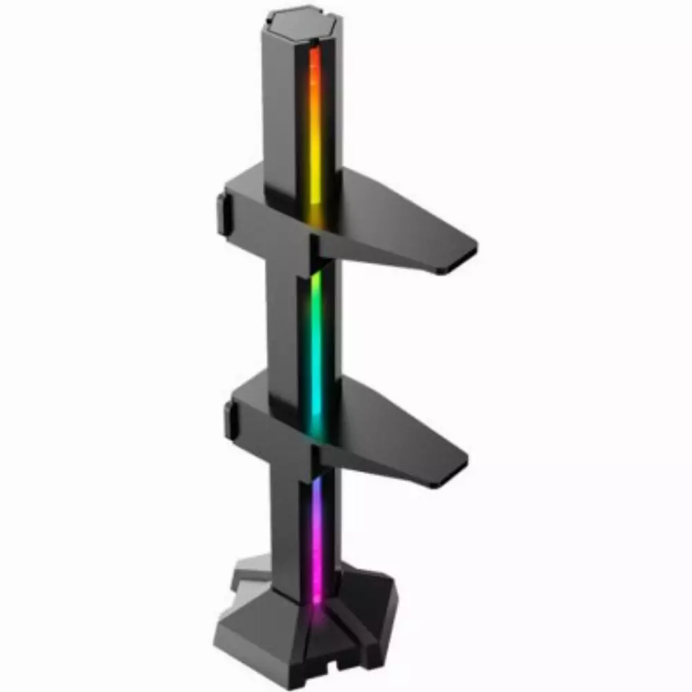 Държач за видео карта Gelid Stabilo Anti Sag VGA Card Support Black ARGB - ST-RGB-01