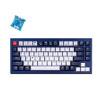 Геймърска Механична клавиатура Keychron Q1 Navy Blue QMK TKL Gateron G Pro Blue Switch RGB LED ABS
