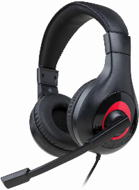 Геймърски слушалки Nacon Bigben Nintendo Switch Headset V1, Микрофон, Черен/Червен
