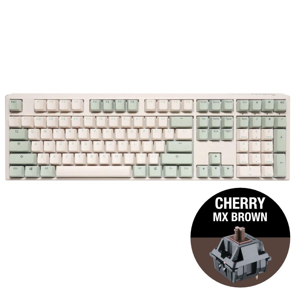 Геймърскa механична клавиатура Ducky One 3 Matcha Full-Size Cherry MX Brown