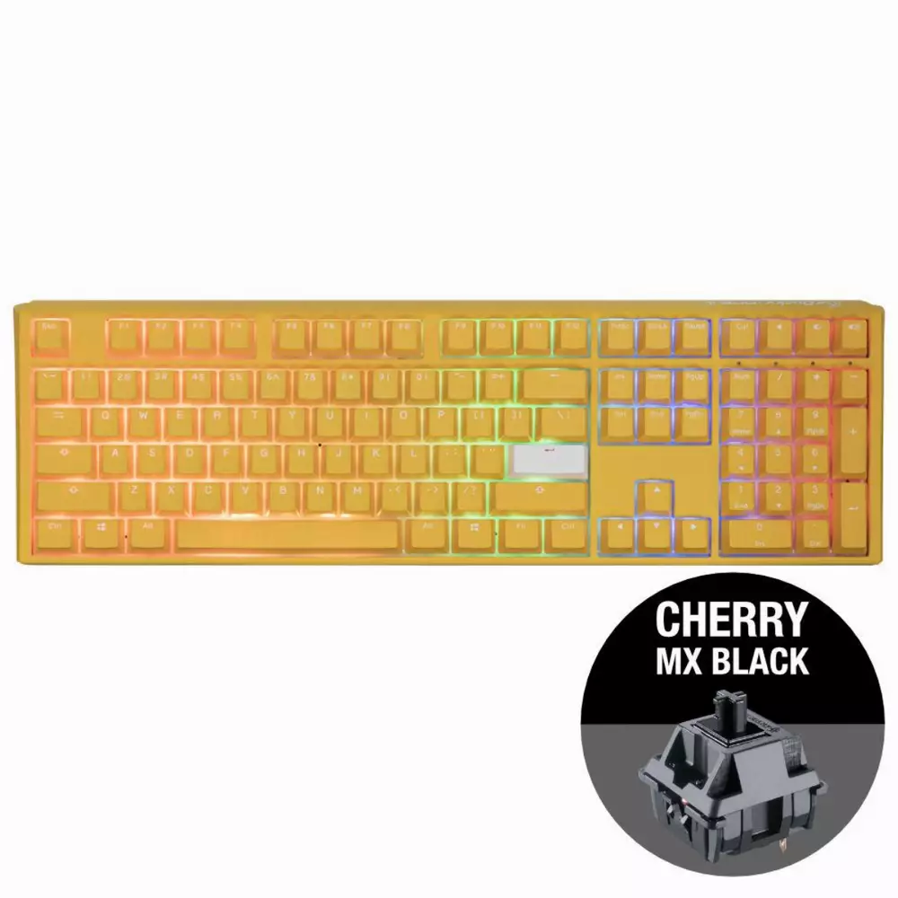 Геймърскa механична клавиатура Ducky One 3 Yellow Full-Size Cherry MX Black