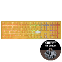 Геймърскa механична клавиатура Ducky One 3 Yellow Full-Size Cherry MX Brown