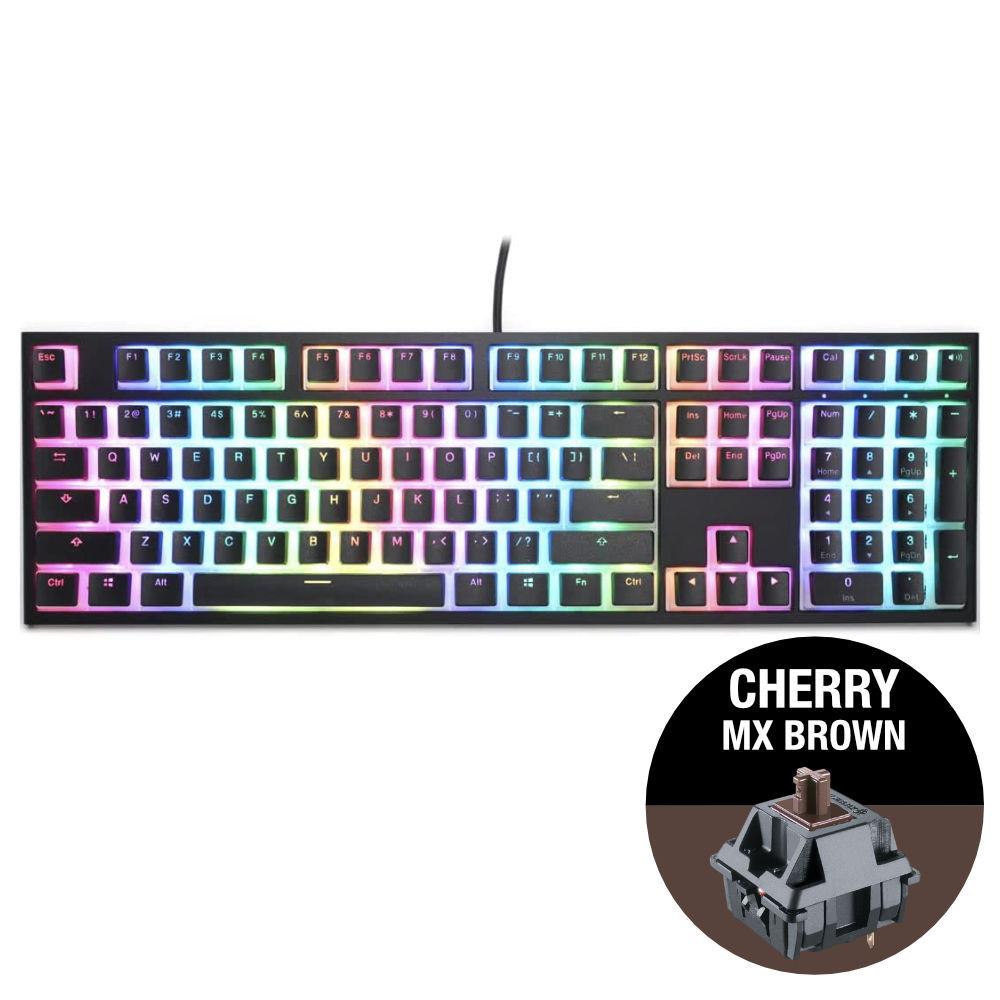 Геймърскa механична клавиатура Ducky One 2 Pudding RGB Cherry MX Brown