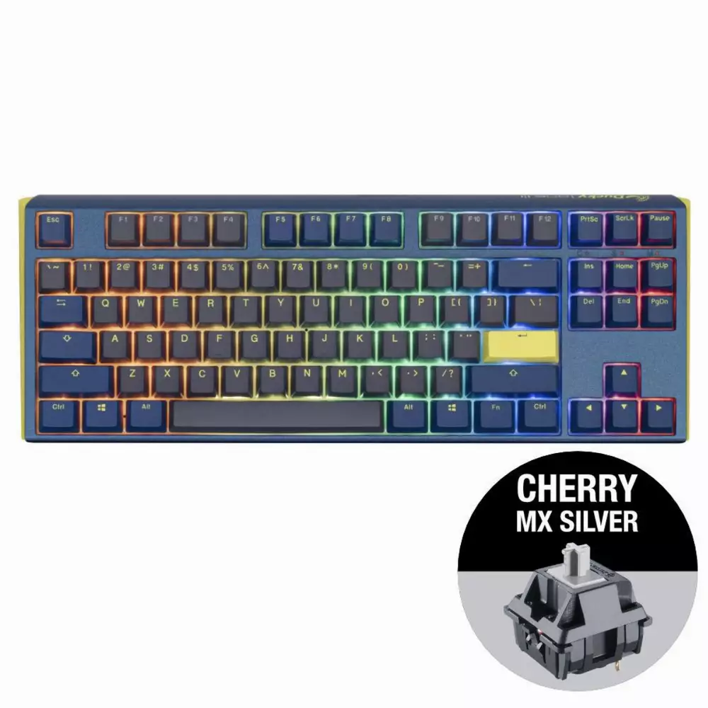 Геймърскa механична клавиатура Ducky One 3 Daybreak TKL Cherry MX Silver