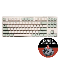 Геймърскa механична клавиатура Ducky One 3 Matcha TKL Cherry MX Silent Red