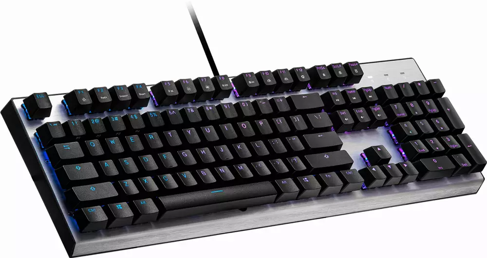 Геймърска Механична Клавиатура Cooler Master CK351, Brown Switches, US Layout, Hot Swappable, RGB