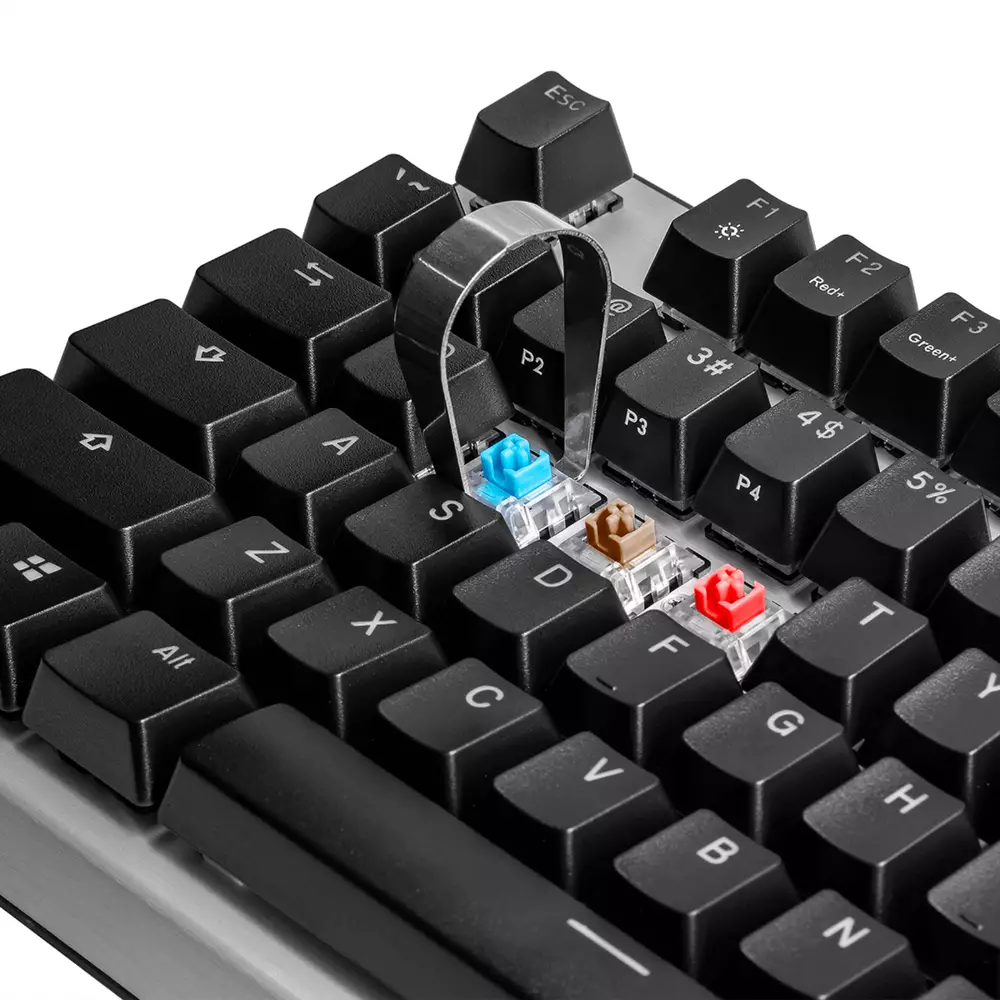 Геймърска Механична Клавиатура Cooler Master CK351, Brown Switches, US Layout, Hot Swappable, RGB