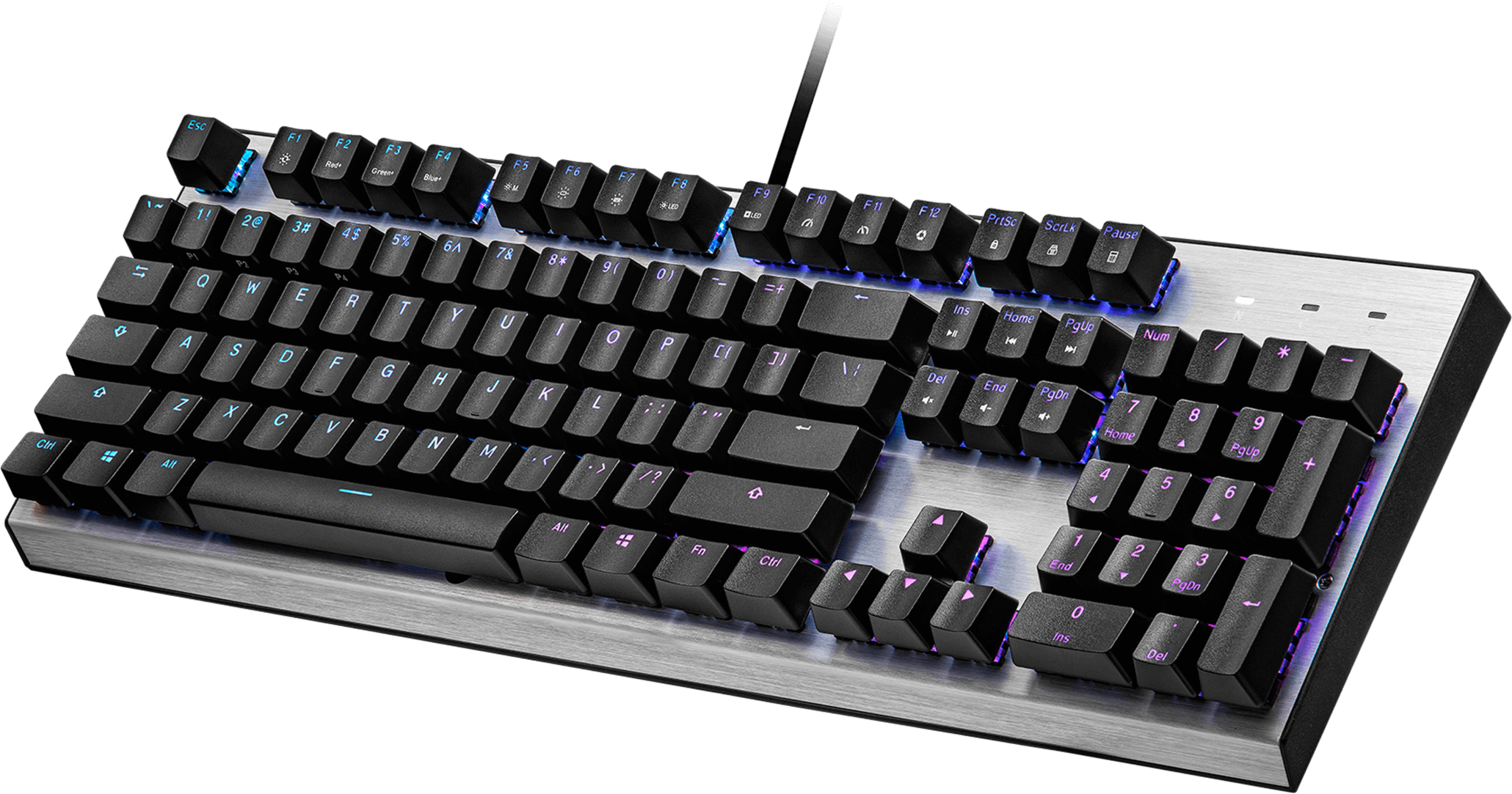 Gaming Μηχανικό Πληκτρολόγιο Cooler Master CK351, Red Switches, US Layout, Hot Swappable, RGB