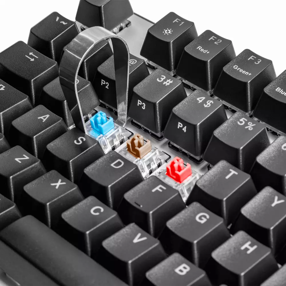 Gaming Μηχανικό Πληκτρολόγιο Cooler Master CK351, Red Switches, US Layout, Hot Swappable, RGB