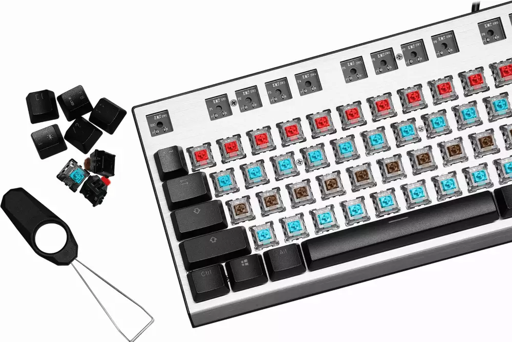 Gaming Μηχανικό Πληκτρολόγιο Cooler Master CK351, Red Switches, US Layout, Hot Swappable, RGB