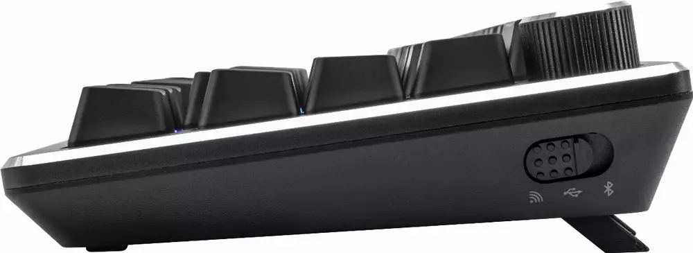Геймърска Механична Клавиатура Cooler Master CK721, TTC Brown Switches, US Layout, Wireless 65%, RGB, Space Gray