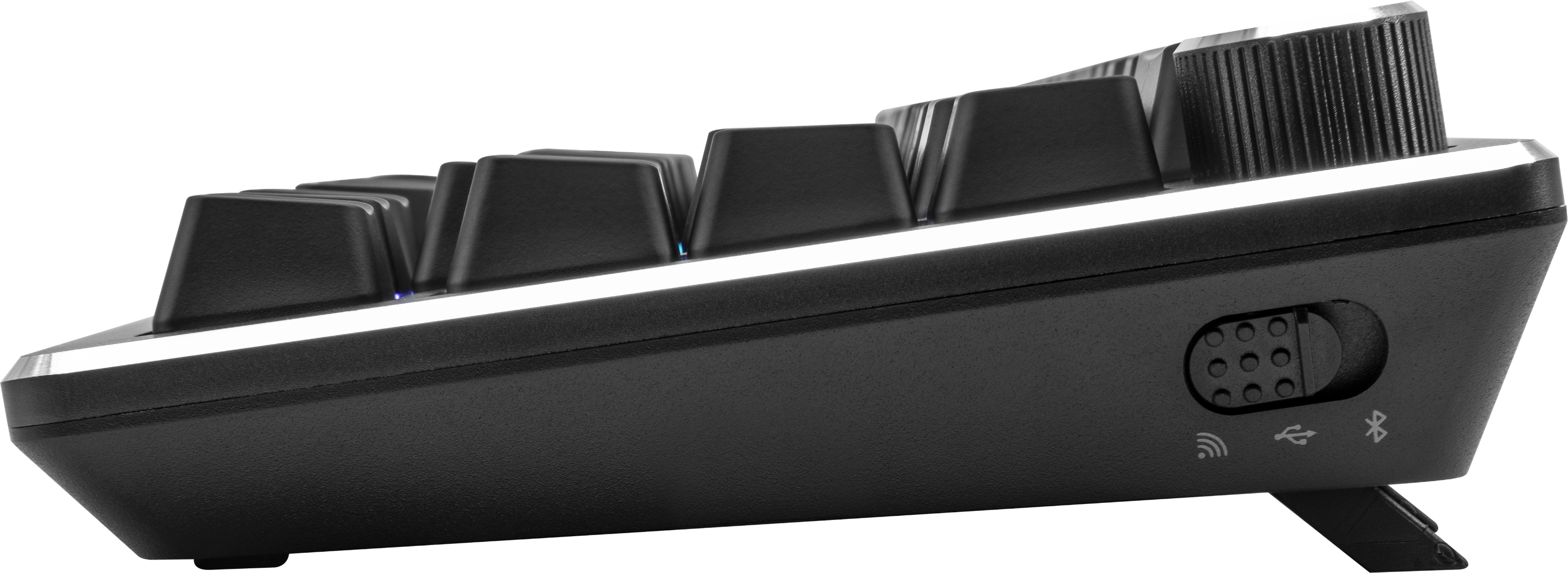 Геймърска Механична Клавиатура Cooler Master CK721, TTC Brown Switches, US Layout, Wireless 65%, RGB, Space Gray