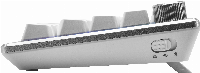 Геймърска Механична Клавиатура Cooler Master CK721, TTC Brown Switches, US Layout, Wireless 65%, RGB, Silver White