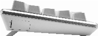 Геймърска Механична Клавиатура Cooler Master CK721, TTC Brown Switches, US Layout, Wireless 65%, RGB, Silver White