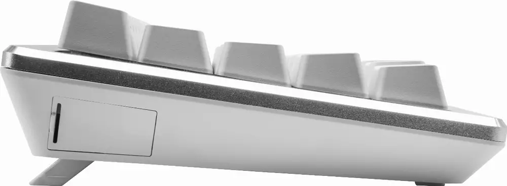 Геймърска Механична Клавиатура Cooler Master CK721, TTC Brown Switches, US Layout, Wireless 65%, RGB, Silver White