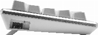 Геймърска Механична Клавиатура Cooler Master CK721, TTC Brown Switches, US Layout, Wireless 65%, RGB, Silver White