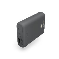 Външна батерия HAMA Supreme 10HD, 10000 mAh, LiPolym, USB-A/USB-C, Сив