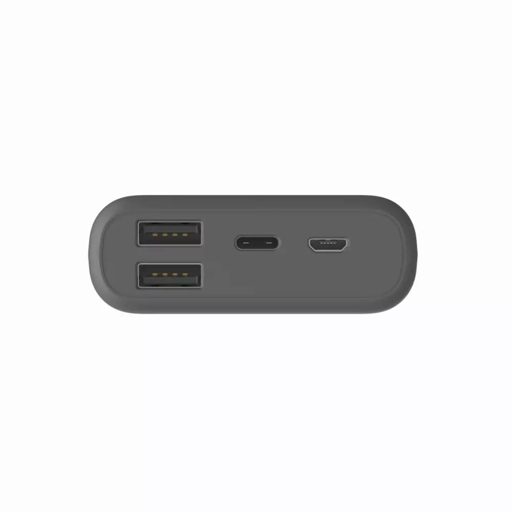 Външна батерия HAMA Supreme 10HD, 10000 mAh, LiPolym, USB-A/USB-C, Сив