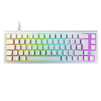 Геймърскa механична клавиатура XTRFY K5 Compact  Transperant White 65% Hotswap RGB  Kailh Red