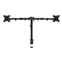 Стойка за 2 мониторa ACT AC8302, за бюро, Регулируема, 32", 2x8 кг, Черен
