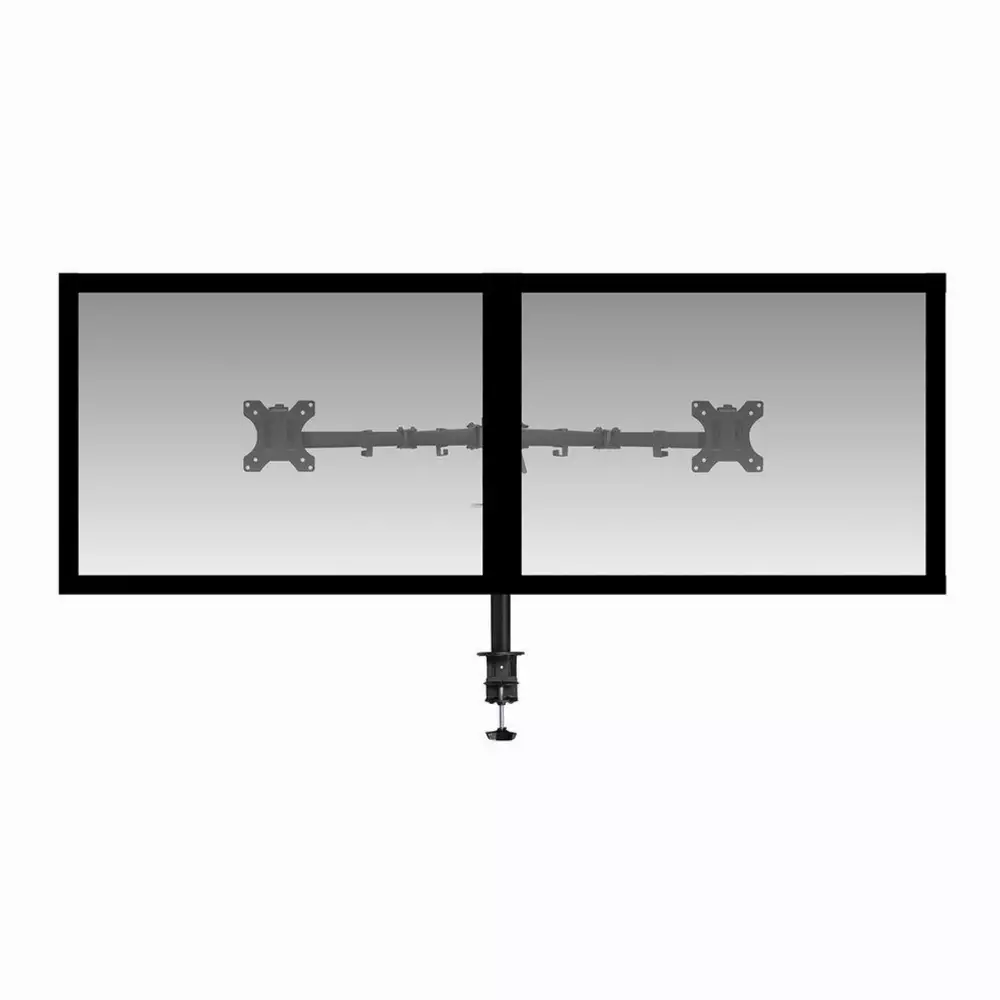Стойка за 2 мониторa ACT AC8302, за бюро, Регулируема, 32", 2x8 кг, Черен